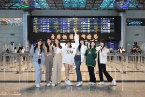 ▲Wing Stars前往美國參加運動家、天使台灣日 ,隊長螢螢、一粒、林浠、妡0、圈圈、恬魚及毛毛都參與。(圖/Wing Stars提供) ▲Wing Stars前往美國參加運動家、天使台灣日 ,隊長螢螢、一粒、林浠、妡0、圈圈、恬魚及毛毛都參與。(圖/Wing Stars提供)