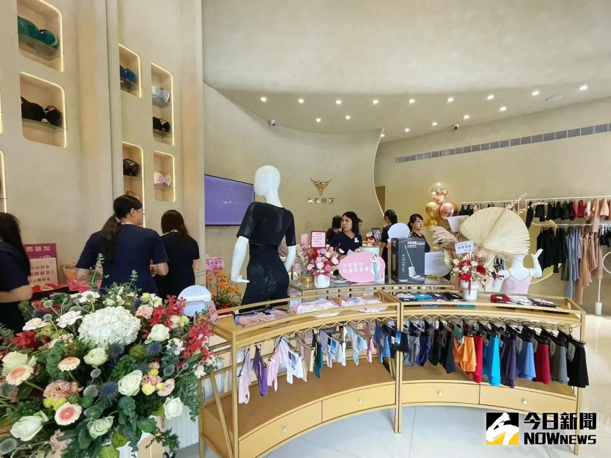 ▲黛莉貝爾屏東旗艦店顛覆過去對內衣店的想像。（圖／記者陳美嘉攝，2024.05.25）
