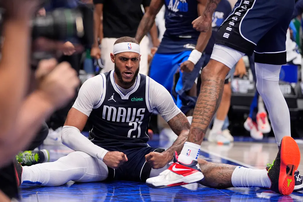 ▲獨行俠季中交易換來的Daniel Gafford，在季後賽扮演關鍵角色，成為獨行俠聽牌的功臣之一。（圖／美聯社／達志影像）