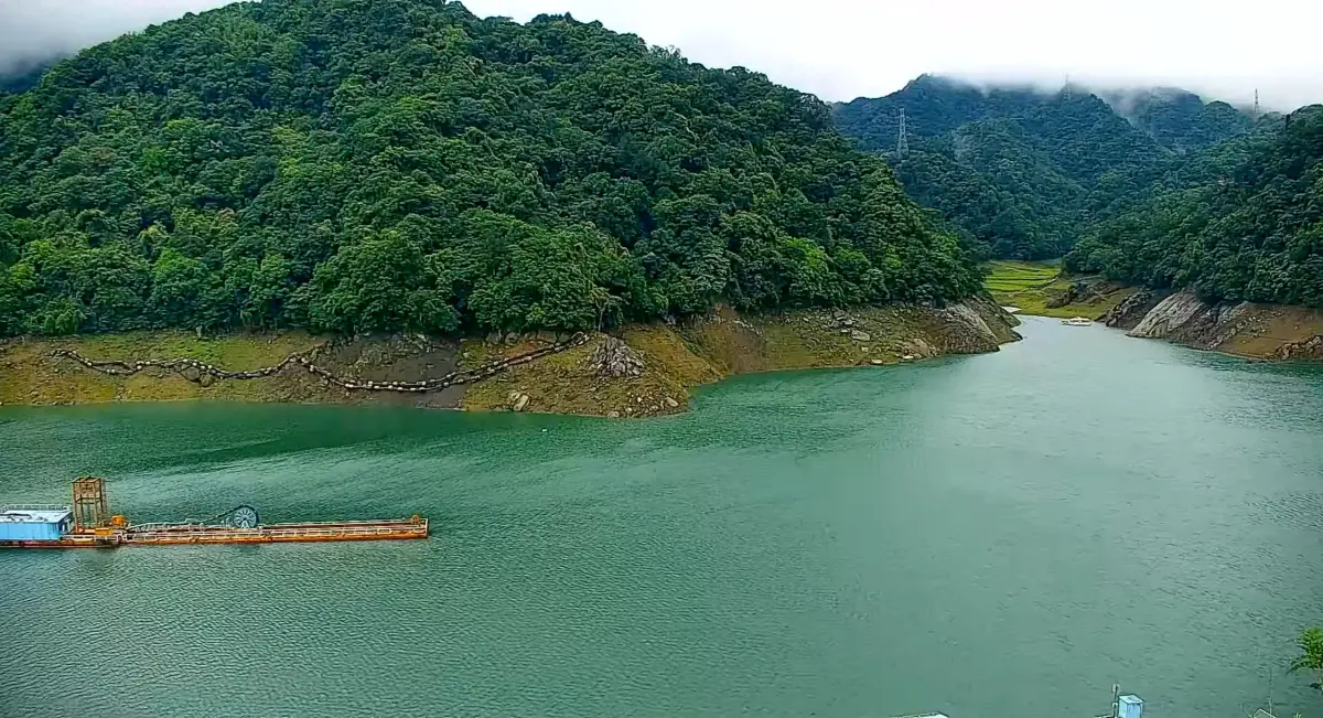 ▲梅雨封面挹注水庫水量，竹苗中水情從提醒綠燈轉為正常。（圖／翻攝自桃園智慧旅遊雲）