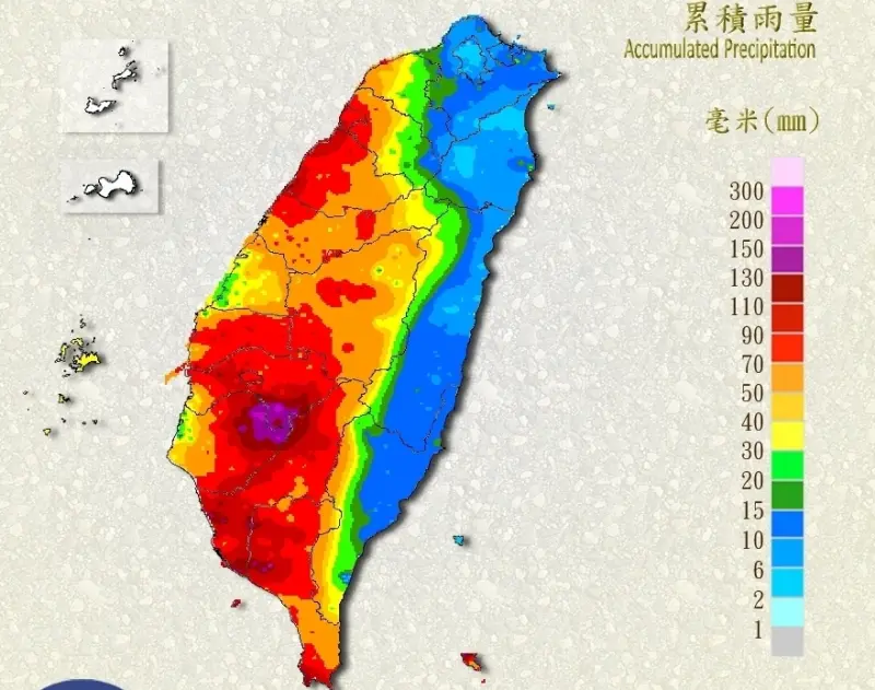 ▲今（28）日鋒面在台灣上空影響，全台各地都降下明顯雨勢，氣象署也接連發布「豪雨特報」和「大雷雨警戒」。（圖／翻攝中央氣象署官網）