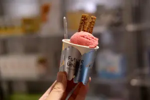 「分子藥局NORTH HUB」的冰淇淋,都添加入一些機能性。(圖/記者葉盛耀攝) ▲「分子藥局NORTH HUB」的冰淇淋,都添加入一些機能性。(圖/記者葉盛耀攝)