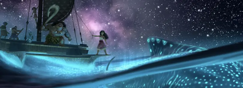 ▲迪士尼經典動畫片《海洋奇緣2》登場，巨石強森再開金嗓獻唱，為角色毛伊獻聲。（圖／迪士尼）
