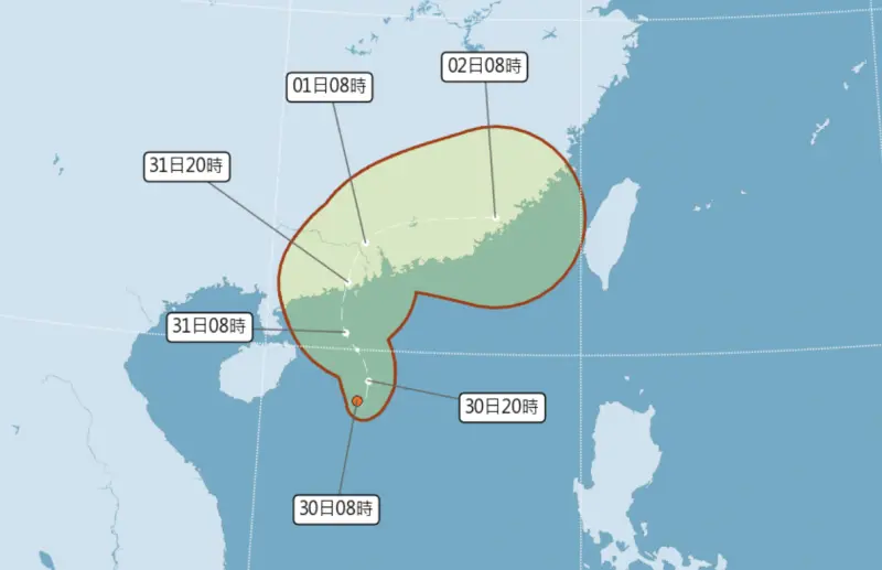 2號颱風「馬力斯」最快明天生成！最新路徑出爐　轉個彎衝向台灣