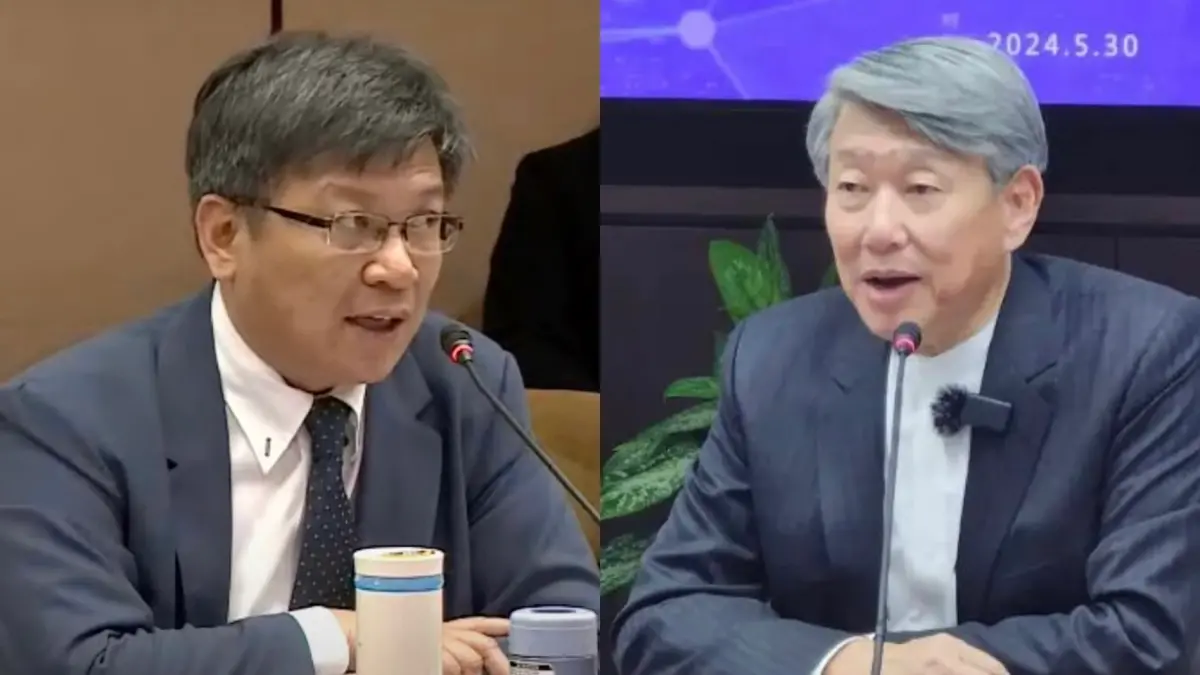 ▲媒體關切「台電董座」一職會由誰接任？新任經濟部長郭智輝（圖左）「1舉動」委婉證實代理董座曾文生即將真除。（圖／NOWnews資料照）