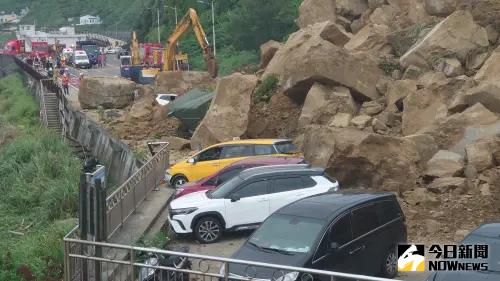 基隆潮境公園山崩。(圖/NOWnews今日新聞攝影中心) ▲基隆潮境公園山崩。(圖/NOWnews今日新聞攝影中心)