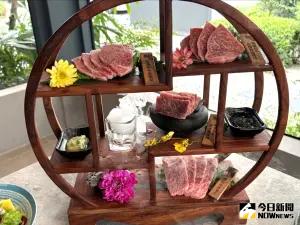 接手SONO園日式庭園舊址 「羽悅」主打前澤牛華麗登場 ▲即將於12日開幕的「羽悅」燒肉店,中部唯一主打前澤牛頂級和牛。 (圖/記者金武鳳攝,2024.6.3)