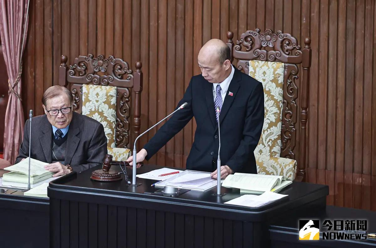 ▲立法院今三讀通過《再生醫療法》三讀，非醫療機構執行再生醫療，最重可罰2千萬。圖為立法院長韓國瑜。（圖／陳明安攝，20240604）
