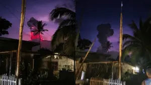 影/天空出現詭異黑雲!菲律賓火山噴發達5000公尺 尚未疏散民眾