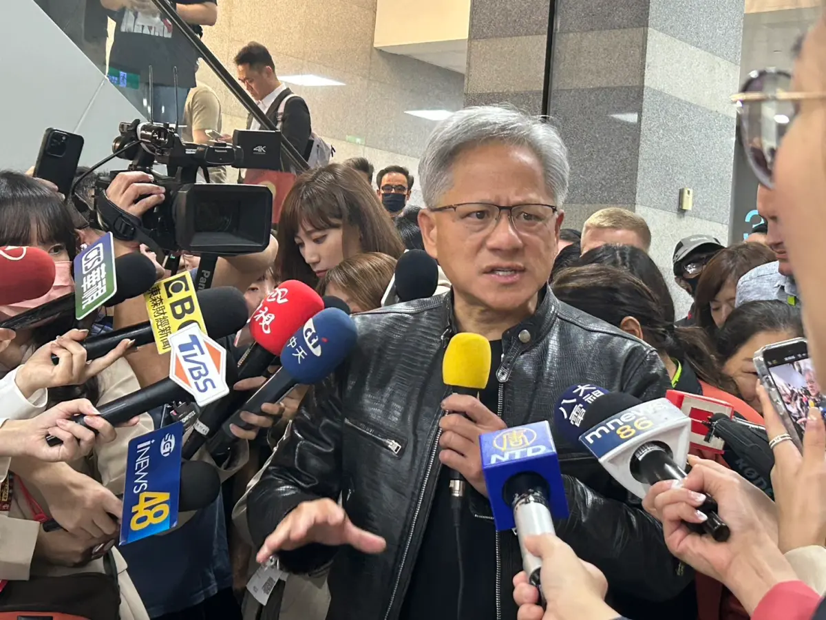▲黃仁勳訪台，帶動台灣AI熱潮。（圖／記者鄭妤安攝影）