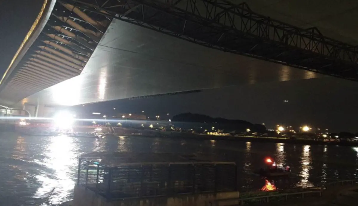 ▲一名在空軍司令部服役的江姓上兵，昨（4）日晚間外出餐敘後，和友人打賭要「泳渡基隆河」，隨後消失無蹤。（圖／翻攝畫面）