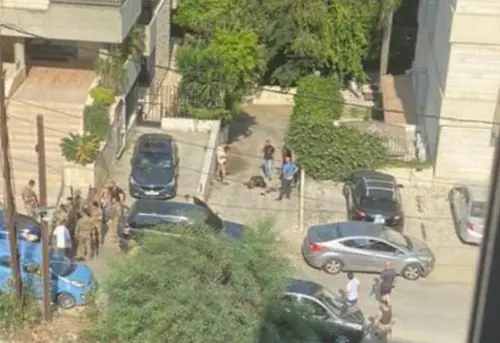 ▲美國駐黎巴嫩首都貝魯特大使館附近5日傳出槍響，一名敘利亞籍槍手試圖襲擊大使館。（圖／翻攝自Ｘ）