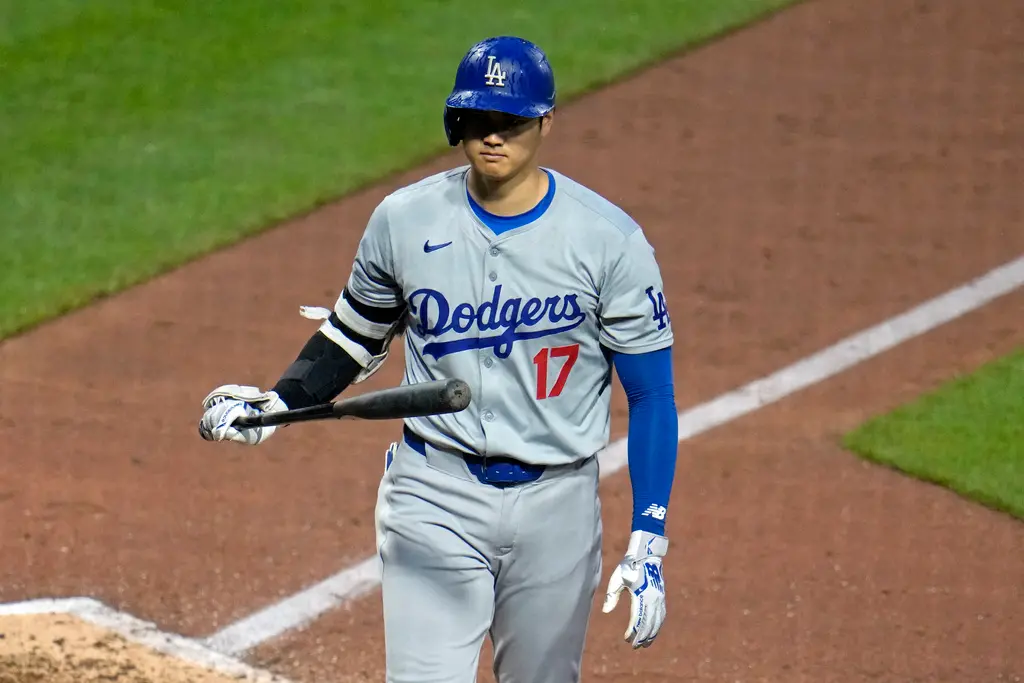 ▲MLB美國職棒今（6）日洛杉磯道奇在客場續戰匹茲堡海盜，儘管日籍球星大谷翔平敲出本季第15轟，但道奇先發投手James Paxton在第2局遭遇亂流，海盜單局海灌7分，終場就以10：6再度擊敗道奇。（圖／美聯社／達志影像）