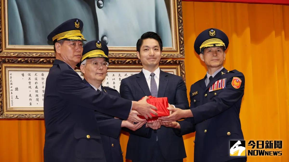 ▲台北市長蔣萬安出席市警局長交接典禮。（圖／記者嚴俊強攝）