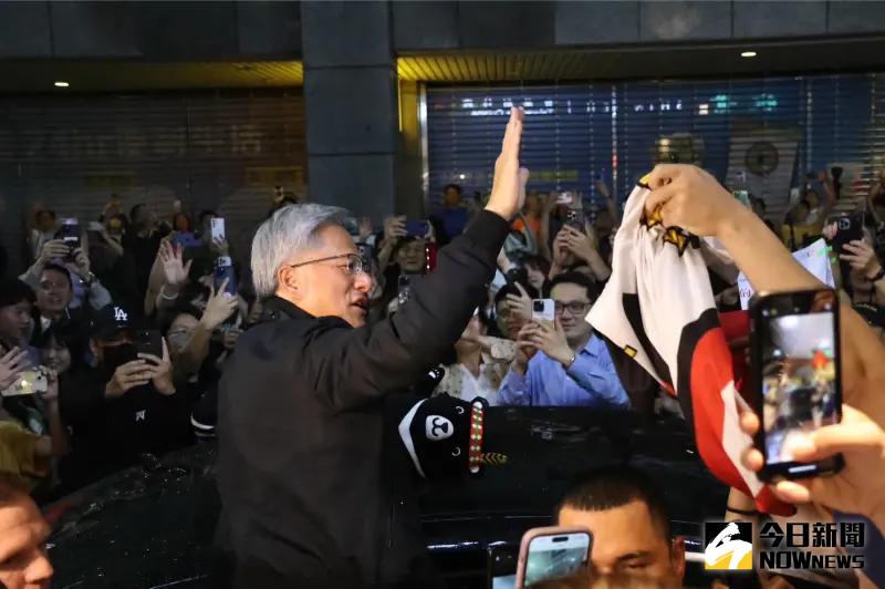 ▲黃仁勳晚間在欣葉臺菜宴請輝達同仁，並稱「今年絕對還會再來台灣」。（圖／記者陳明中攝，2024.06.06）