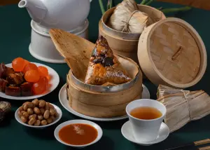 北部粽通常是使用炊蒸方式蒸熟,口感較顆粒分明。(圖/大倉久和飯店提供) ▲北部粽通常是使用炊蒸方式蒸熟,口感較顆粒分明。(圖/大倉久和飯店提供)