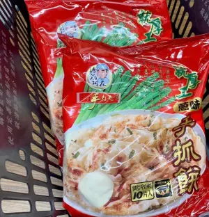 ▲全聯最近一款名為「阿在伯蔥油餅」在婆發社群瘋傳,跳水價平均一片只要6元,讓不少人心動想買。(圖/我愛全聯好物老實說) ▲全聯最近一款名為「阿在伯蔥油餅」在婆發社群瘋傳,跳水價平均一片只要6元,讓不少人心動想買。(圖/我愛全聯好物老實說)