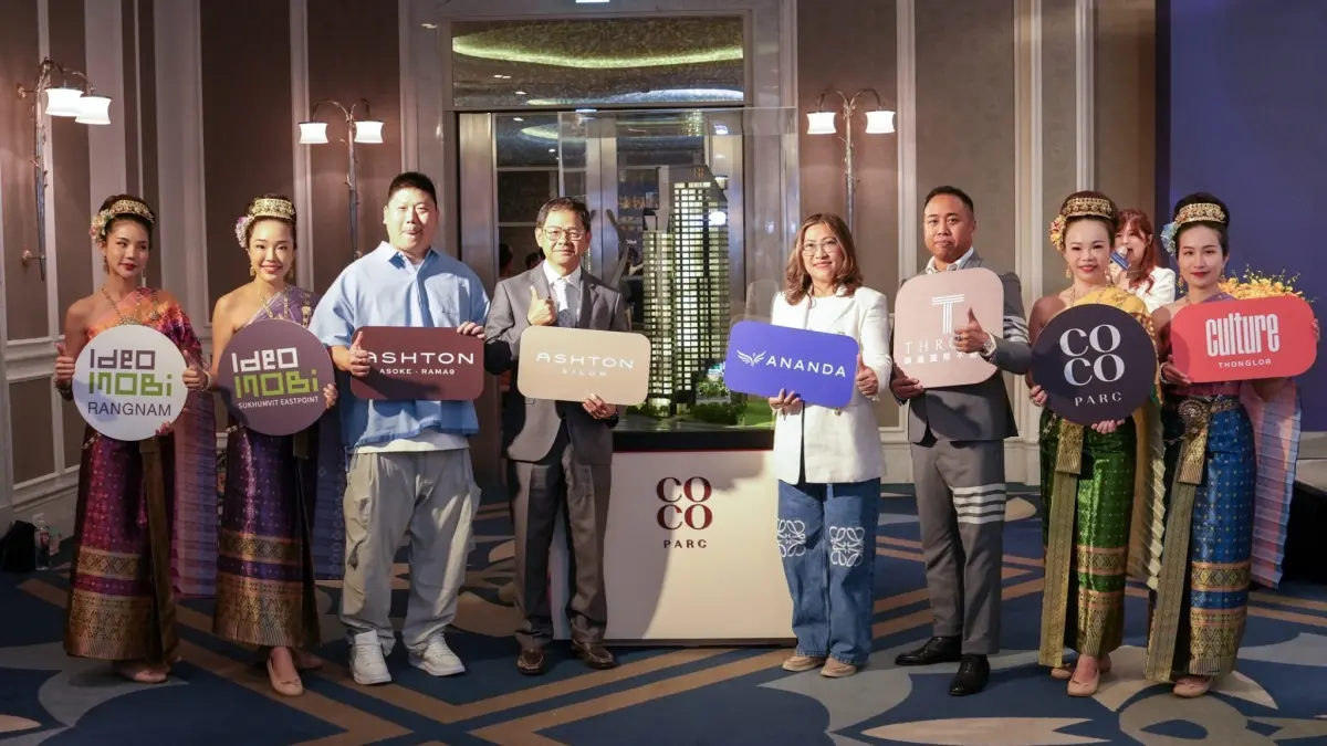 ▲發表會中介紹Ananda旗下旗艦豪華住宅建案「COCO PARC」，也展示旗下其他優質住宅建案。（圖／記者黃文德翻攝）