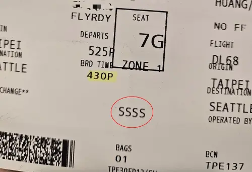 機票被印神祕「SSSS」！旅遊達人曝背後真相　點名1類人中獎率高

