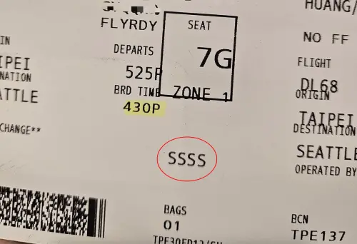 機票被印神祕「SSSS」!旅遊達人曝背後真相 點名1類人中獎率高