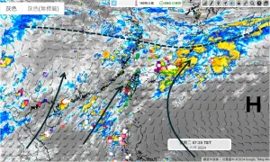 ▲太平洋高壓逐漸西伸、北抬，台灣梅雨季將結束，後續氣溫將越來越高。（圖／天氣職人-吳聖宇臉書）