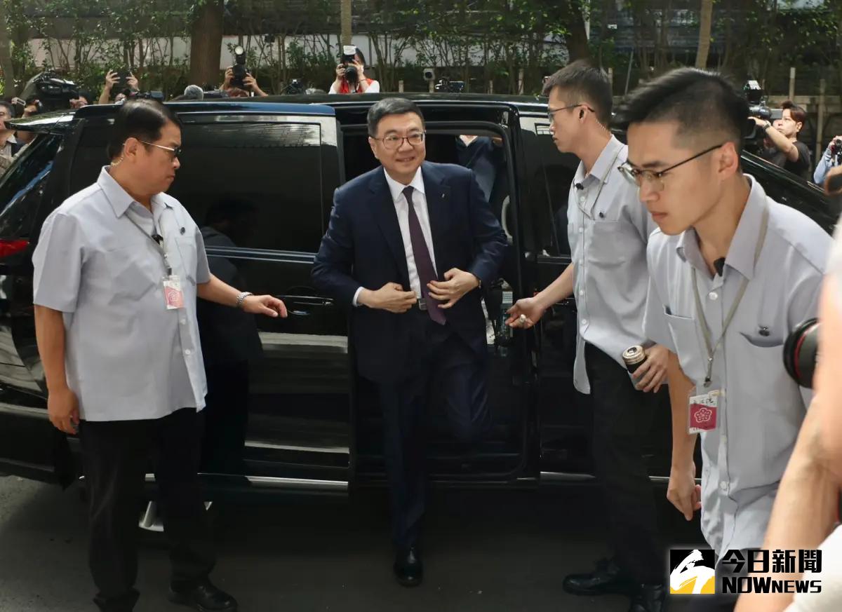 ▲對於國會改革法覆議案最新進度，卓榮泰表示目前尚未收到總統府來文。（圖／記者陳明中攝，2024.06.11）