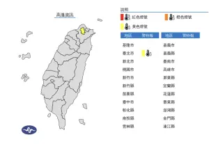 ▲中央氣象署日發布「高溫資訊」，台北市請留意攝氏36度以上高溫。（圖／翻攝中央氣象署官網）