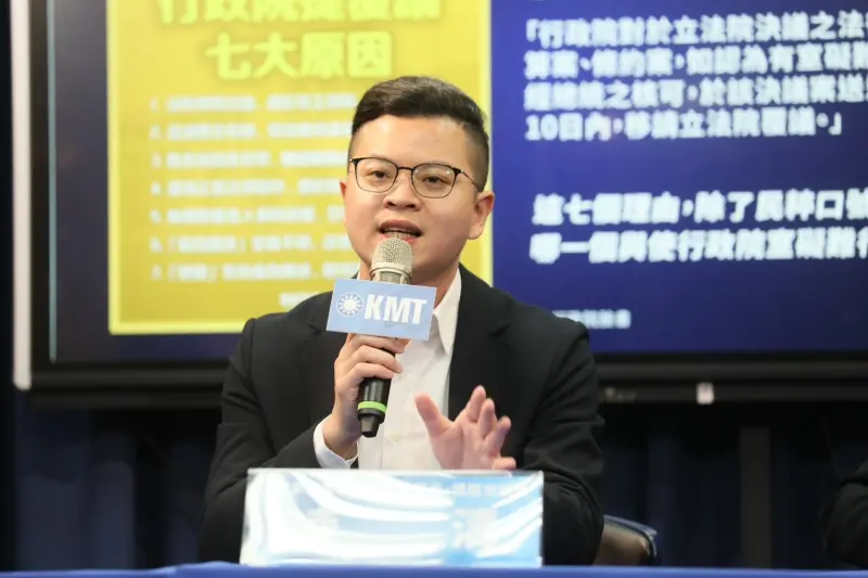 ▲民進黨的宣講活動，凌濤質疑哪裡團結台灣。（圖／國民黨提供）