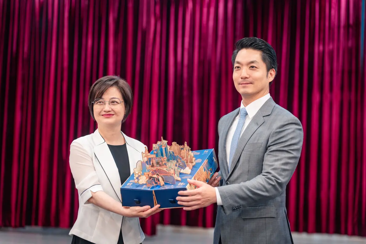 ▲台北市長蔣萬安接見上海台辦主任鍾曉敏等一行上海市訪團。（圖／北市府提供）