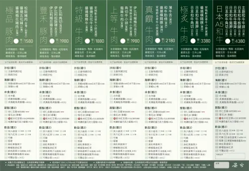 ▲(圖/翻攝自茶六燒肉堂「安平永華店」inline菜單) ▲(圖/翻攝自茶六燒肉堂「安平永華店」inline菜單)