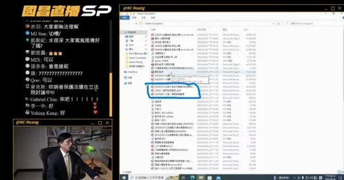黃國昌 ▲黃國昌去年直播直指英系介入台綠人事,結果被發現使用的檔案就來自台綠內鬼。(圖/讀者提供)