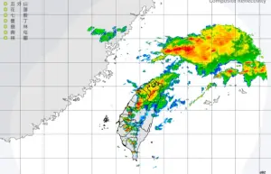 快訊／雷雨帶殺到！桃竹苗5縣市雷雨狂轟　南臺灣時雨量達25毫米
