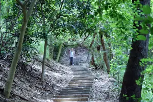 中市大肚萬里長城步道 112公尺彩繪牆面漂亮完工 ▲大肚山萬里長城步道(圖/觀旅局提供2024.6.15)