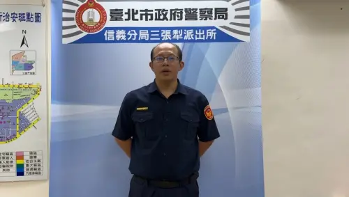 孫安佐傳出與經紀人前往信義區夜店,身上攜帶瓦斯火槍惹爭議,對此,三張犁派出所所長陳右霖說明案情。(圖/翻攝畫面) ▲孫安佐傳出與經紀人前往信義區夜店,身上攜帶瓦斯火槍惹爭議,對此,三張犁派出所所長陳右霖說明案情。(圖/翻攝畫面)