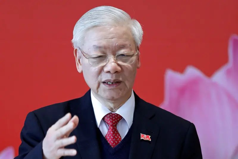 ▲原越共中央總書記阮富仲，上月去世，享壽80歲。（圖／美聯社／達志影像）