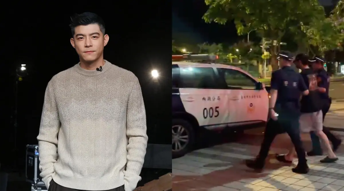 ▲藝人王柏傑昨（18）日酒駕與遊覽車發生擦撞，他走出地檢署表示「酒是前一晚喝的」，但酒測值為0.44毫克超過標準。（圖／王柏傑臉書、翻攝畫面）