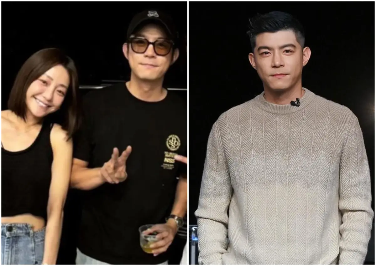 ▲王柏傑（右）酒駕撞遊覽車，前一晚和女友謝欣穎（左）拿酒杯的同框畫面曝光。（圖／翻攝自謝欣穎IG、王柏傑臉書）