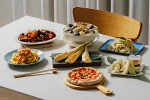 「饗賓餐旅集團」集結旗下多個餐飲品牌,近日推出綠竹筍主題新菜。(圖/饗賓餐旅提供) ▲「饗賓餐旅集團」集結旗下多個餐飲品牌,近日推出綠竹筍主題新菜。(圖/饗賓餐旅提供)