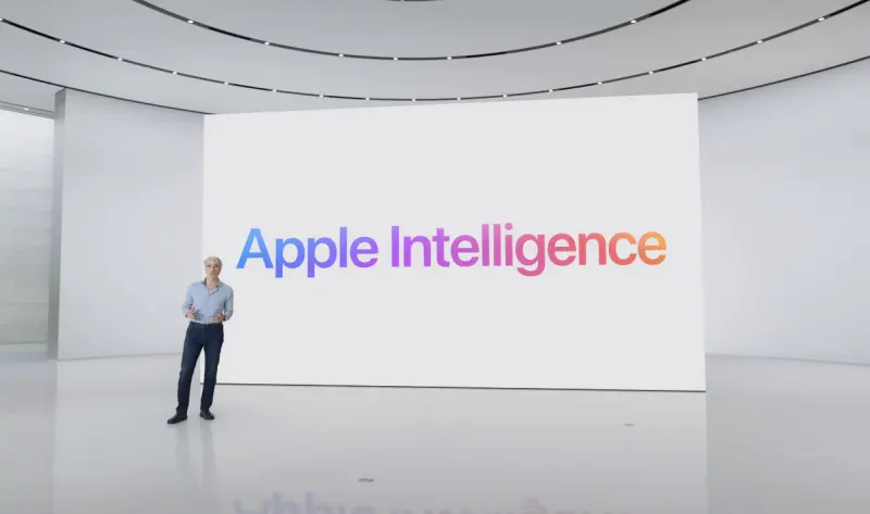 ▲蘋果在10日全球開發者大會（WWDC）上，首次展示全新蘋果自研AI人工智慧技術「Apple Intelligence」。（圖／翻攝自蘋果YT官網）