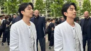 孔劉現身春夏男裝秀!拎36萬元名包 造型曝光「孔太太」坐不住了