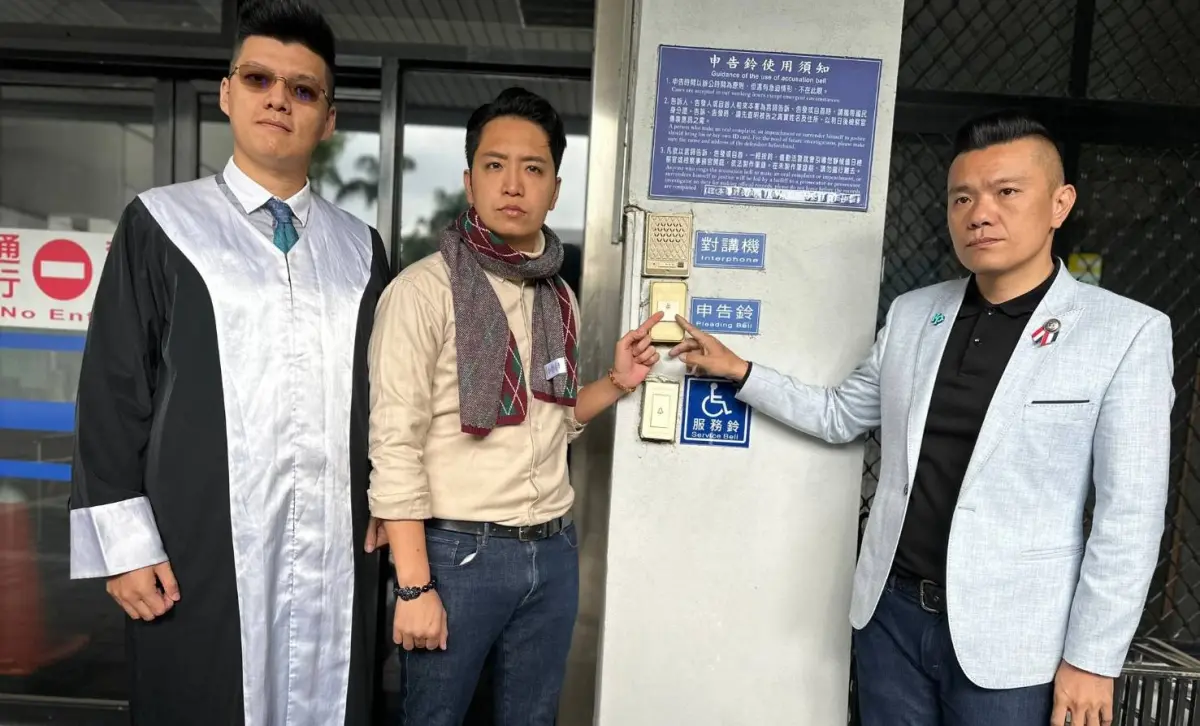 ▲江和樹（右一）去年向檢方告發狼師。（資料畫面／江和樹提供，2024.06.20）