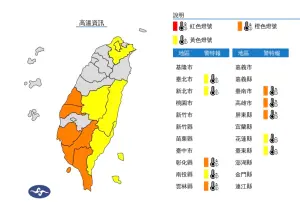 快訊／雙北高溫拉警報！台東等10縣市警戒範圍　出現38度極端高溫
