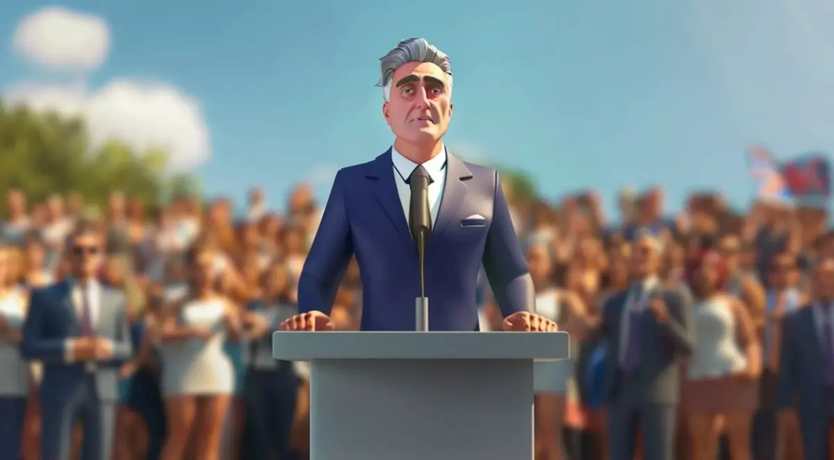 ▲英國將於7月4日舉行國會大選，而有一位特殊的參選人吸引眾人目光，他就是「AI Steve」，號稱是全球首位AI候選人。（圖／翻攝自「AI Steve」競選官網）