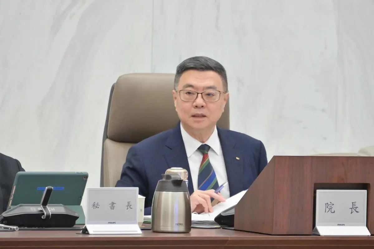 ▲卓榮泰今日於行政院會上提示，考量修法程序有重大明顯瑕疵，抵觸《憲法》揭示民主等問題，將提出聲請釋憲與暫時處分。（圖／行政院提供）