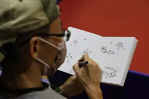 ▲插畫師MINNAZOO沈恩民透過畫筆捕捉奧運國手揮汗點滴,呈現運動員的力與美。(圖/國訓中心提供) ▲插畫師MINNAZOO沈恩民透過畫筆捕捉奧運國手揮汗點滴,呈現運動員的力與美。(圖/國訓中心提供)