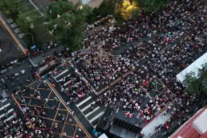 主辦單位宣布,現場人數突破五千人到場。(圖/記者葉政勳攝,2024.06.21) ▲主辦單位宣布,現場人數突破五千人到場。(圖/記者葉政勳攝,2024.06.21)