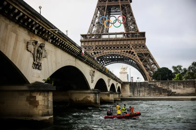 ▲2024年巴黎奧運開幕式即將於7月26日舉辦。（圖／美聯社／達志影像） 