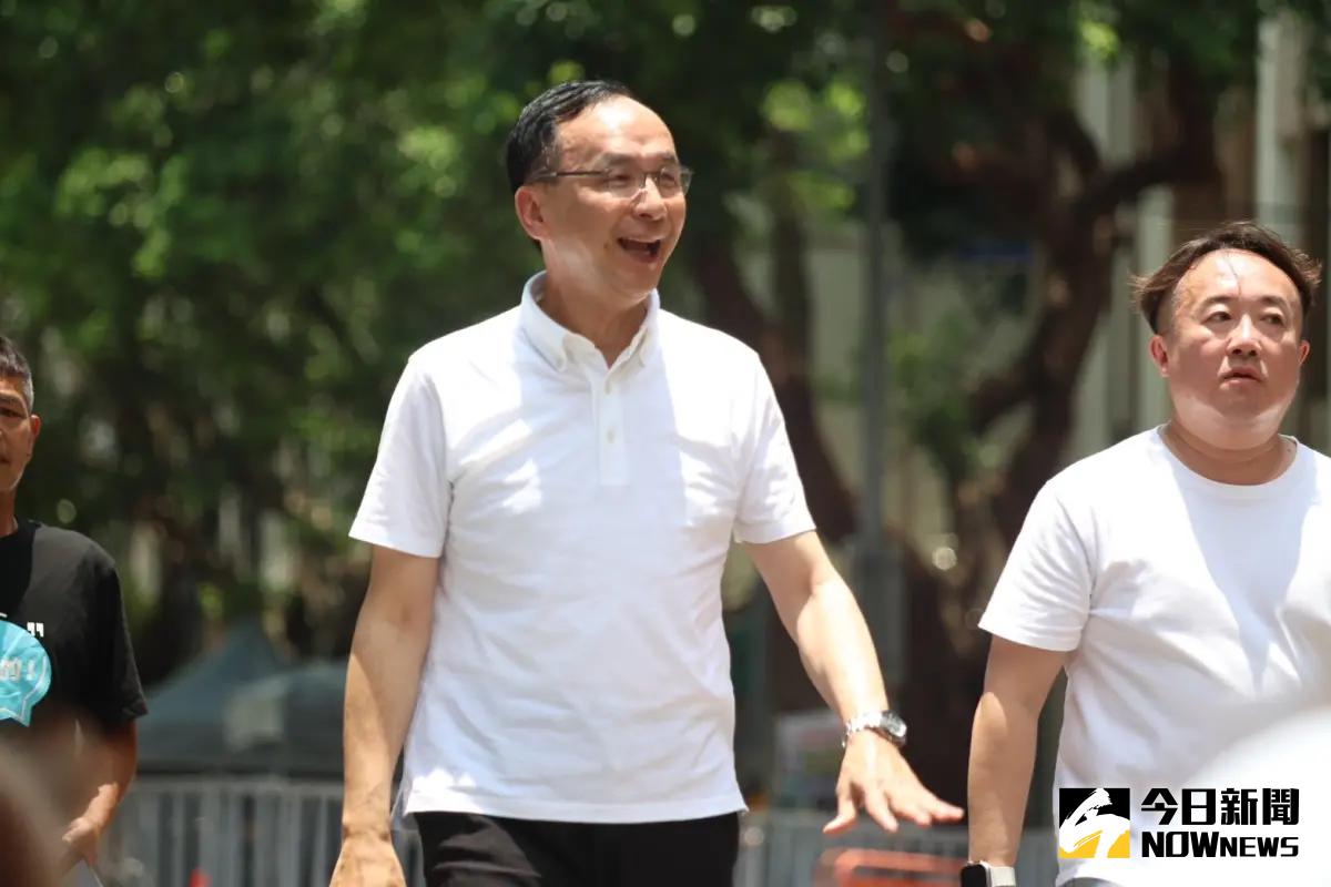 ▲面對國際孤兒這樣被欺侮的狀況，國民黨卻置若罔聞，不願要求對岸，不要把政治與體育混雜一起。圖為國民黨主席朱立倫。（圖／NOWnews攝影中心）