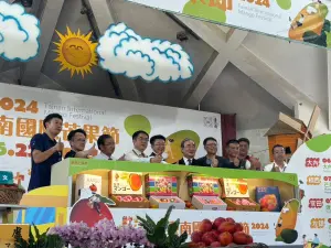 ▲富士宮市、水上町參與台南國際芒果節開幕式。（圖／台南市政府提供）