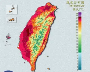 台灣燒成紅蕃薯！台北士林38度「風都是熱的」　午後雷雨準備爆擊
